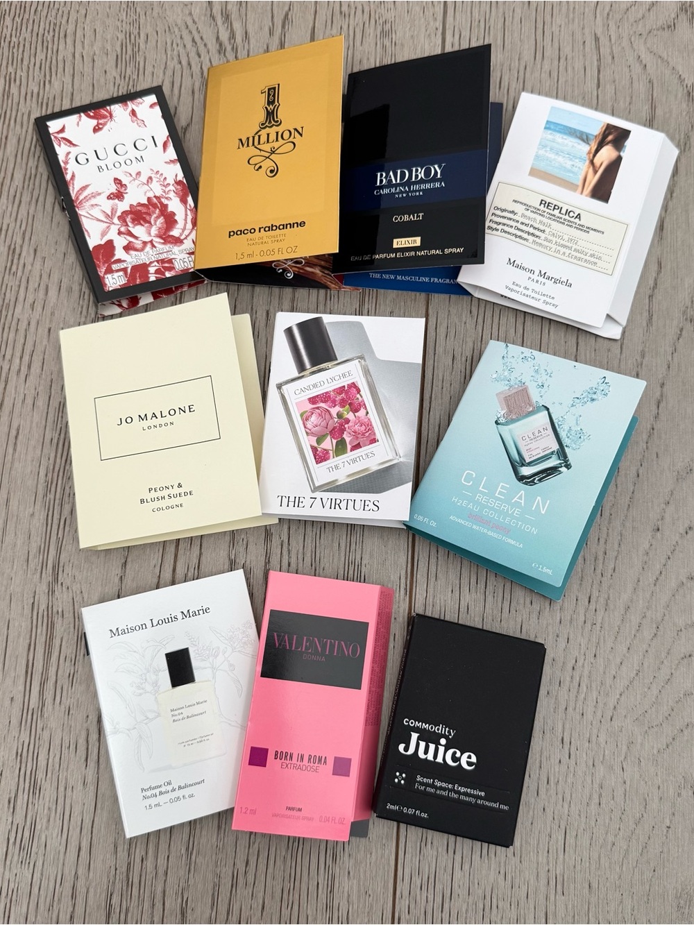 Assorted Designer Fragrance Sample Bundle